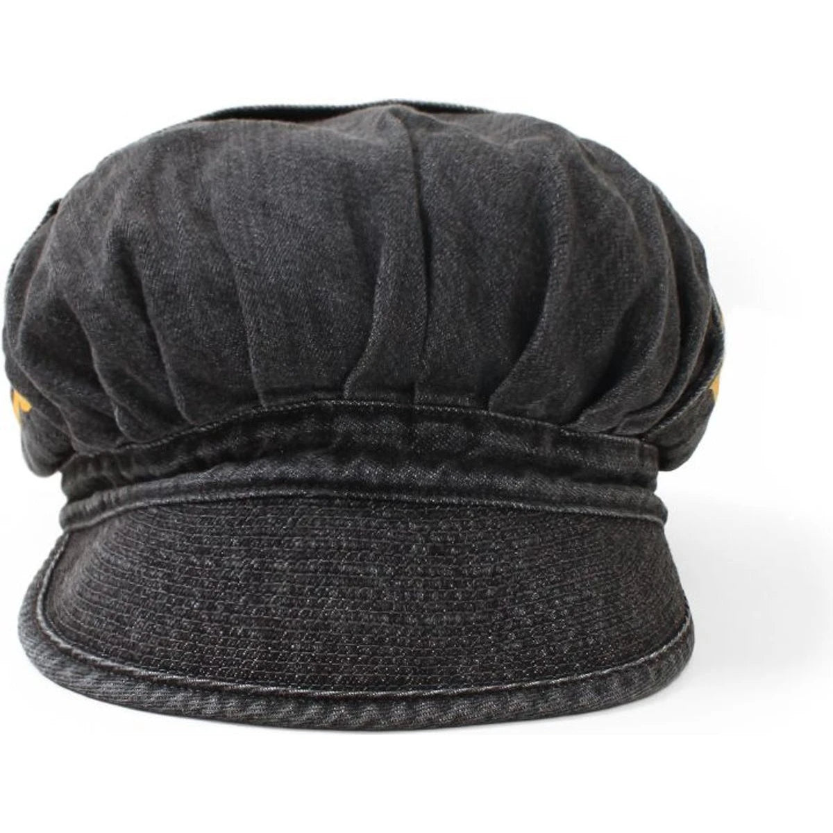 Kapital 11.5oz Black Denim Cap (Denim Repair Print)
