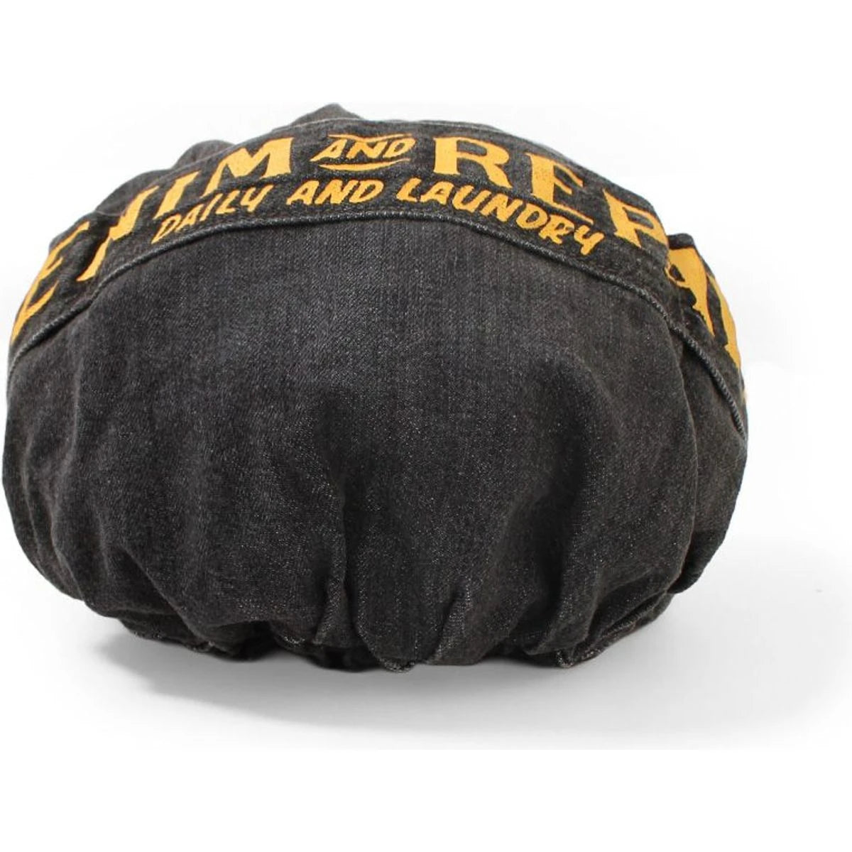 Kapital 11.5oz Black Denim Cap (Denim Repair Print)