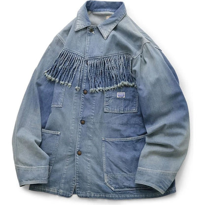 Kapital 11.5oz Denim Fringed Coveralls