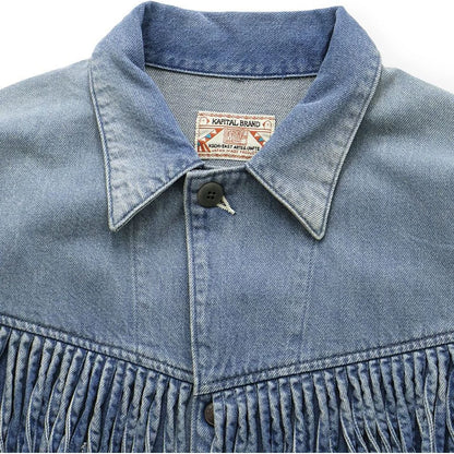 Kapital 11.5oz Denim Fringed Coveralls