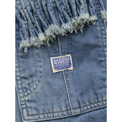 Kapital 11.5oz Denim Fringed Coveralls