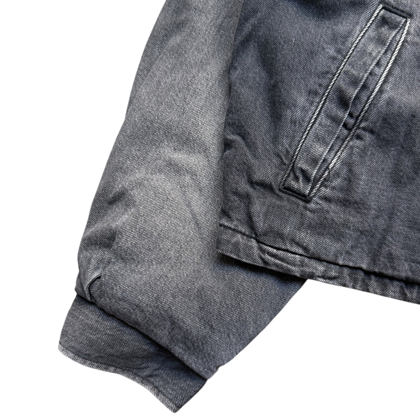 Kapital 11.5oz Black x Black Denim Hacksaw Drizzler Jacket