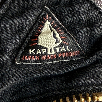 Kapital 11.5oz Black x Black Denim Hacksaw Drizzler Jacket