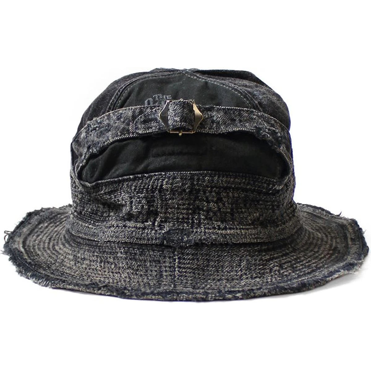 Kapital 11.5oz Black x Black Denim The Old Man and the Sea Hat (Crash Remake)