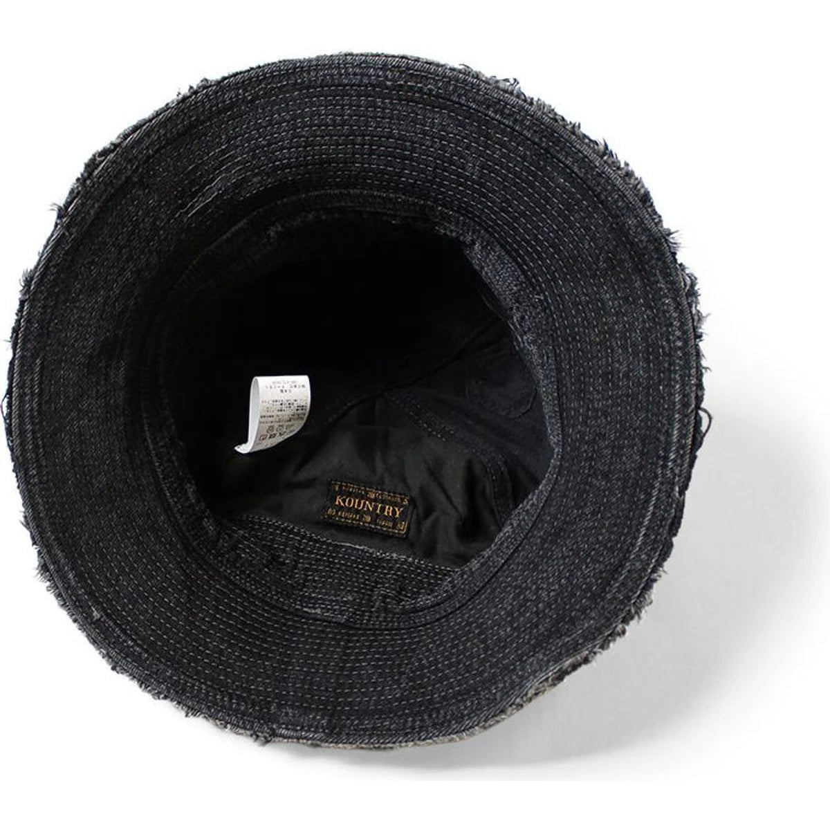 Kapital 11.5oz Black x Black Denim The Old Man and the Sea Hat (Crash Remake)