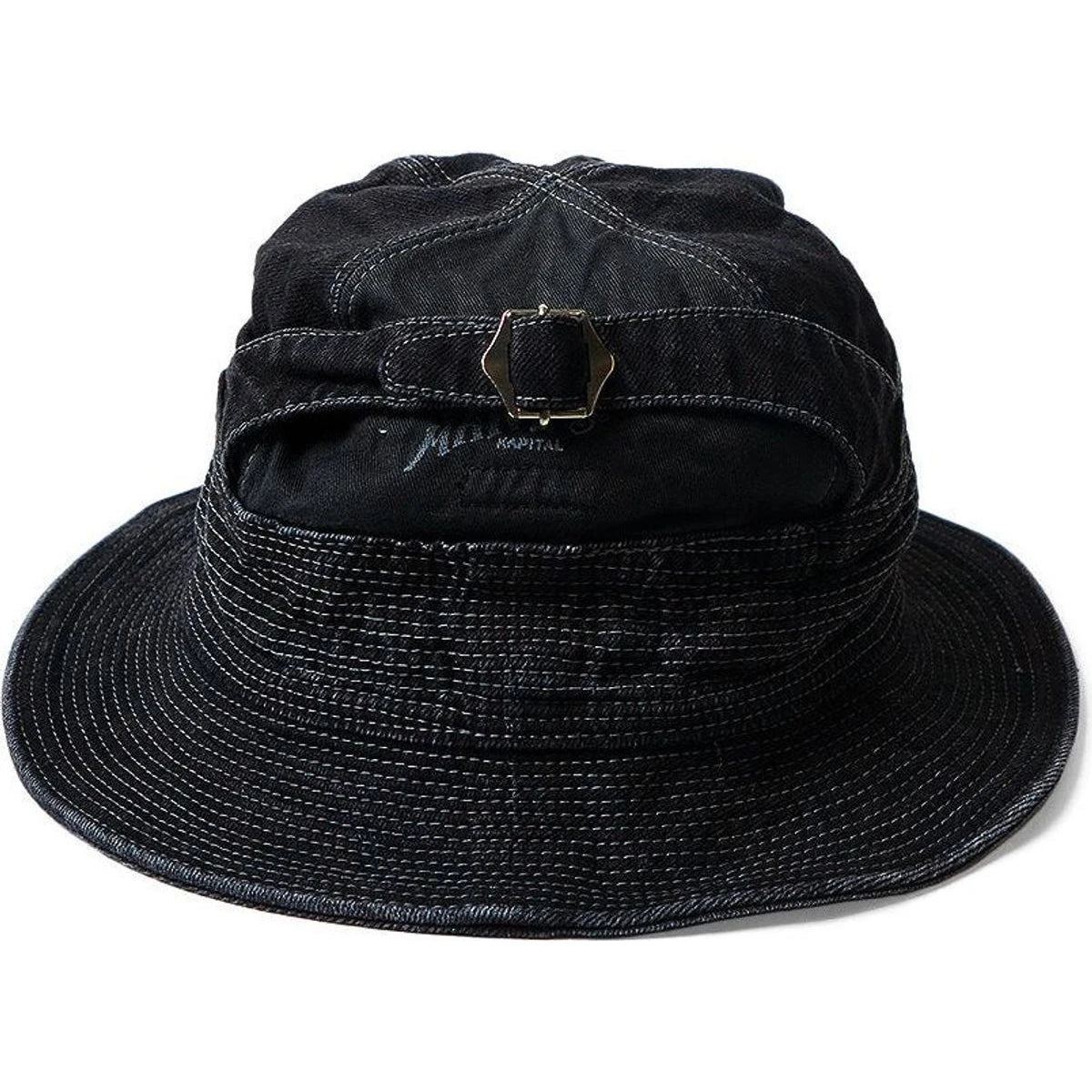 Kapital 11.5oz Black x Black Denim The Old Man & The Sea Hat