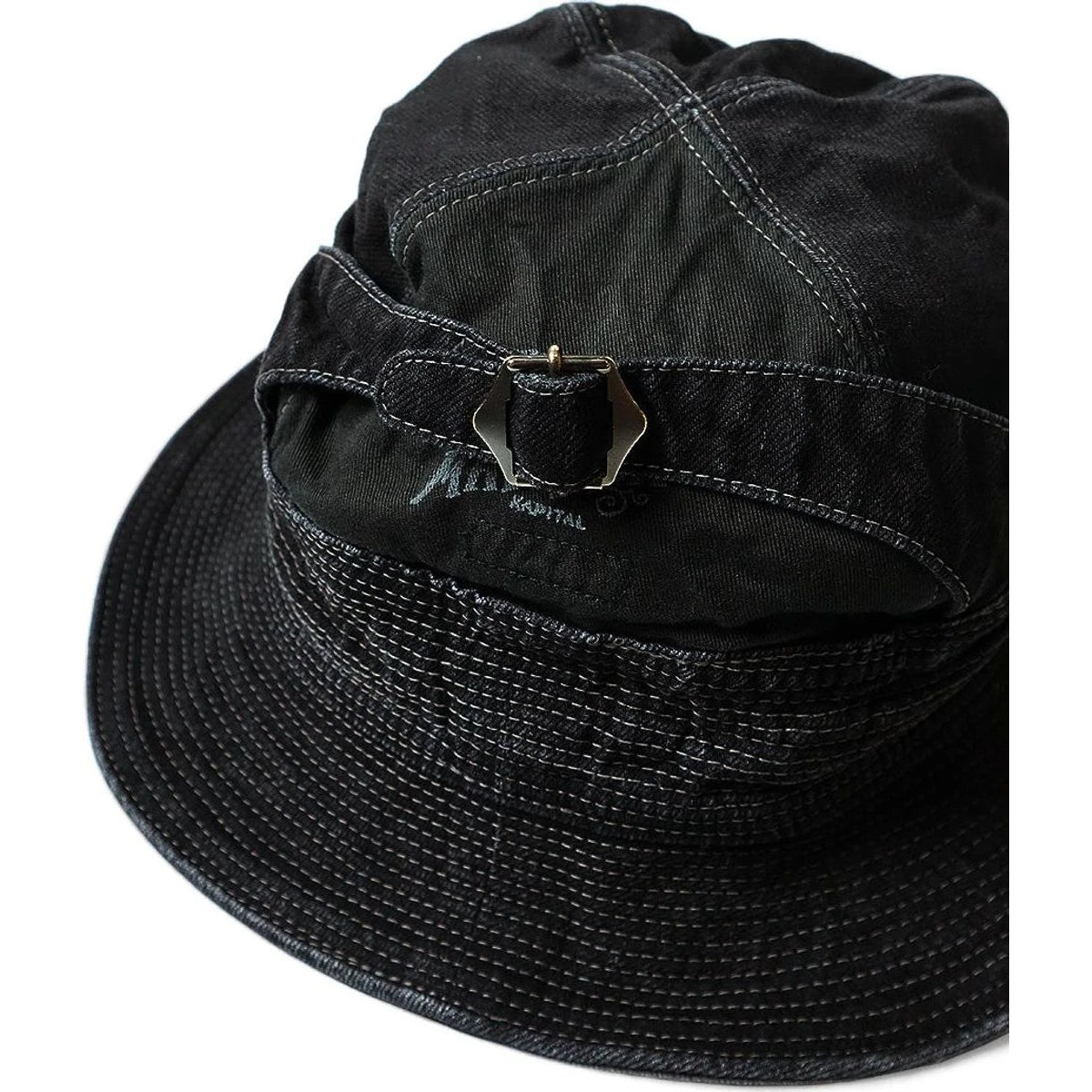 Kapital 11.5oz Black x Black Denim The Old Man & The Sea Hat