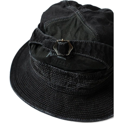 Kapital 11.5oz Black x Black Denim The Old Man & The Sea Hat