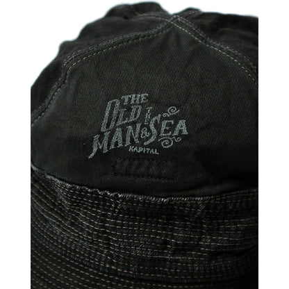 Kapital 11.5oz Black x Black Denim The Old Man & The Sea Hat