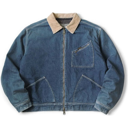 Kapital 11.5oz Denim Bone Reversible Work Jacket