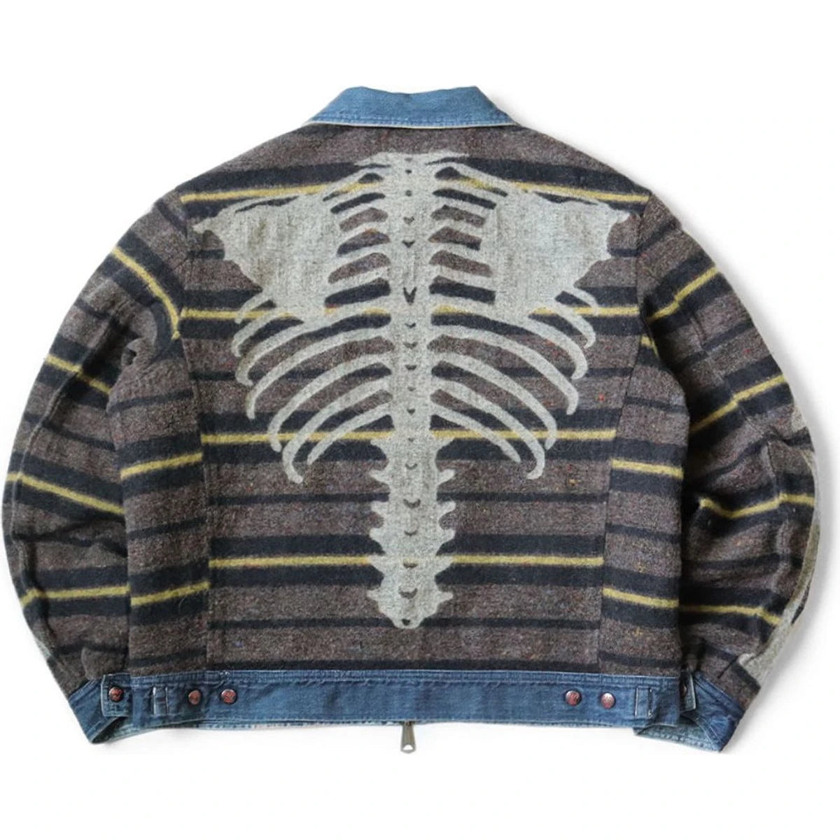 Kapital 11.5oz Denim Bone Reversible Work Jacket
