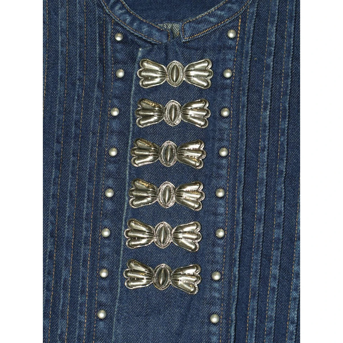 Kapital 11.5oz Denim Butterfly Concho Sundance Dress