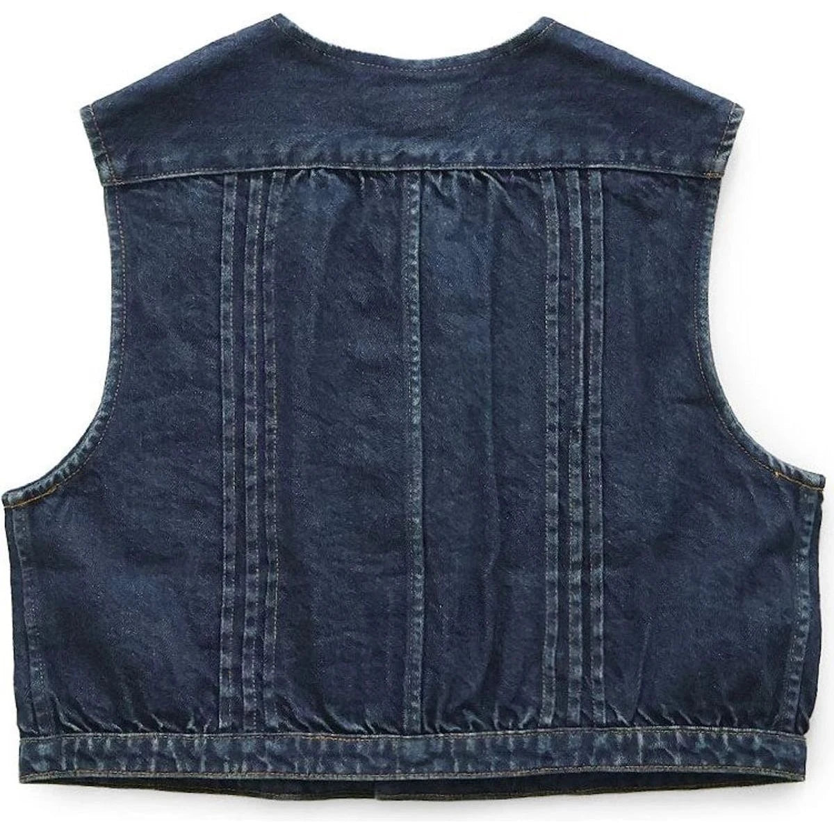 Kapital 11.5oz Denim Cropped Butterfly Concho Gilet