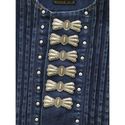 Kapital 11.5oz Denim Cropped Butterfly Concho Gilet