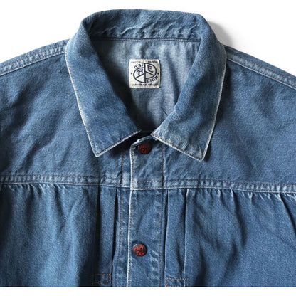 Kapital 11.5oz Denim Hippy Crochet Sleeve 1st Jacket