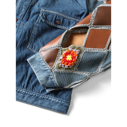 Kapital 11.5oz Denim Hippy Crochet Sleeve 1st Jacket