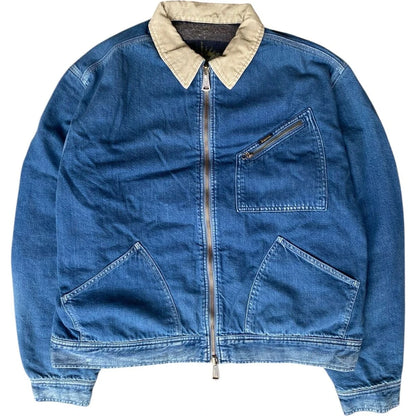 Kapital 11.5oz Denim Lined Reversible Zip-Up Work Jacket (Virgin Maria)
