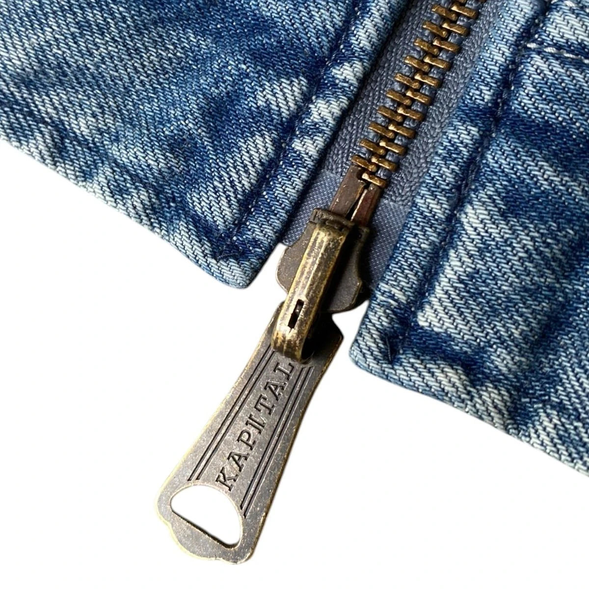 Kapital 11.5oz Denim Lined Reversible Zip-Up Work Jacket (Virgin Maria)