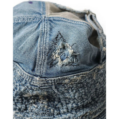 Kapital 11.5oz Denim “The Old Man & The Sea” Hat (Distressed Remake)