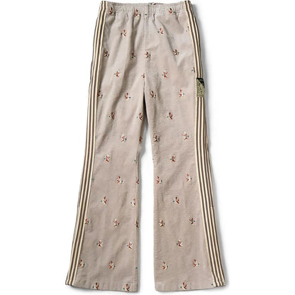 Kapital 11-Wale Stretch Corduroy Duck Embroidery Track Pants (Banner Stripe)