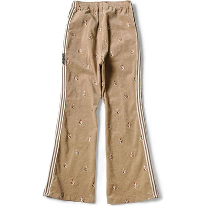 Kapital 11-Wale Stretch Corduroy Duck Embroidery Track Pants (Banner Stripe)