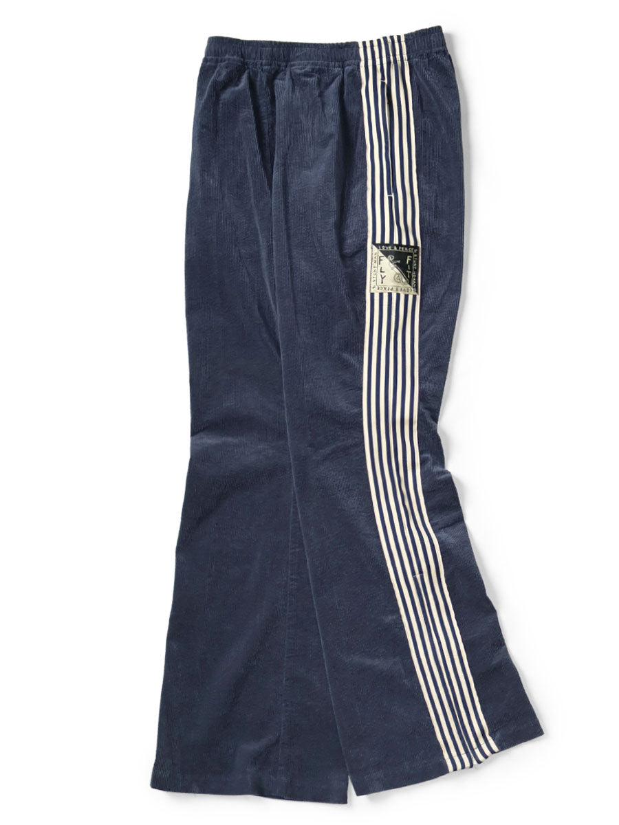 Kapital 11-Wale Stretch Corduroy Track Pants (Banner Stripe)