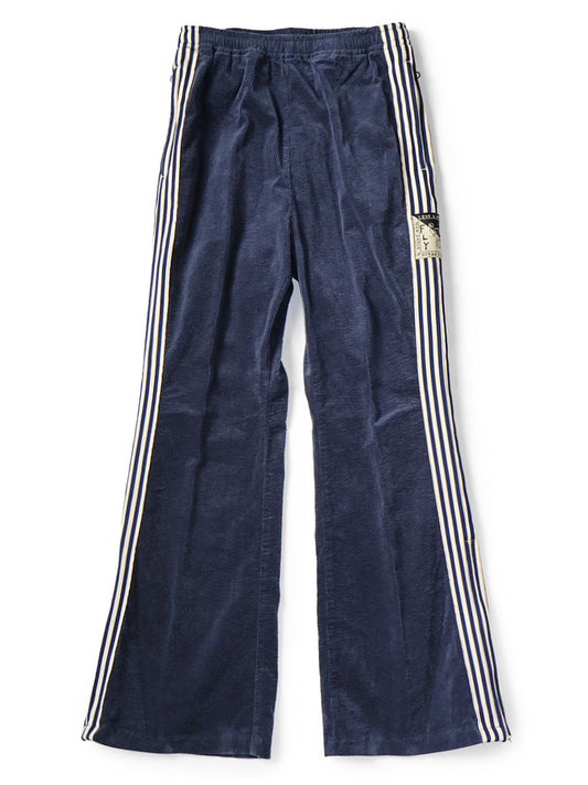 Kapital 11-Wale Stretch Corduroy Track Pants (Banner Stripe)