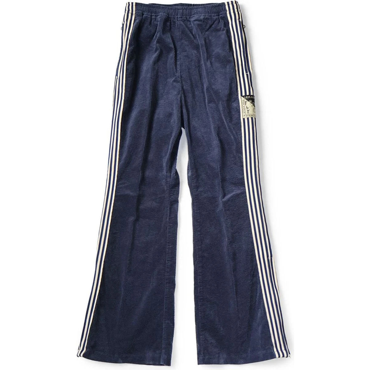 Kapital 11-Wale Stretch Corduroy Track Pants (Banner Stripe)