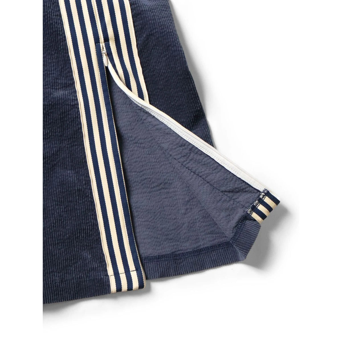 Kapital 11-Wale Stretch Corduroy Track Pants (Banner Stripe)