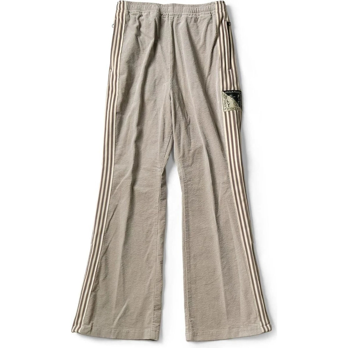 Kapital 11-Wale Stretch Corduroy Track Pants (Banner Stripe)