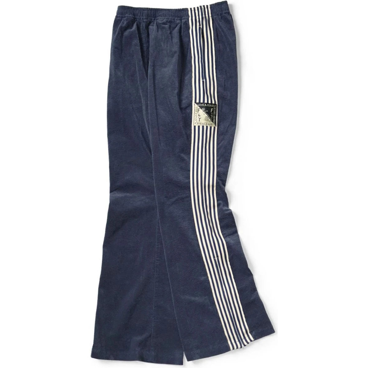 Kapital 11-Wale Stretch Corduroy Track Pants (Banner Stripe)