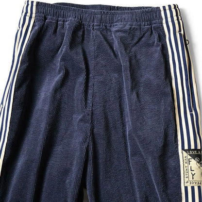Kapital 11-Wale Stretch Corduroy Track Pants (Banner Stripe)
