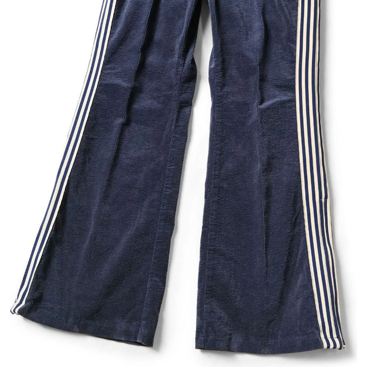 Kapital 11-Wale Stretch Corduroy Track Pants (Banner Stripe)