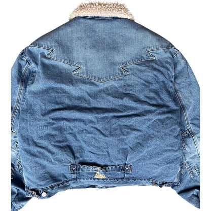 Kapital 12.5oz Broken Denim x Boa Fleece Thunderbird Jacket