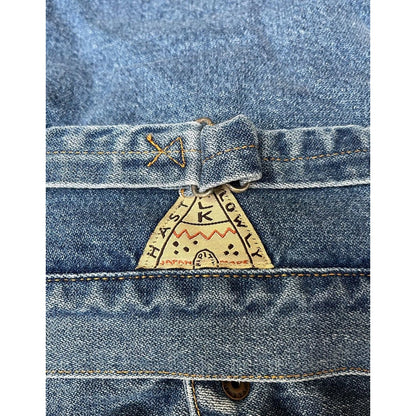 Kapital 12.5oz Broken Denim x Boa Fleece Thunderbird Jacket