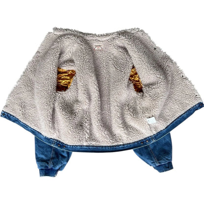 Kapital 12.5oz Broken Denim x Boa Fleece Thunderbird Jacket
