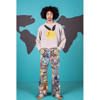 Kapital 12.5oz Denim 5P Rat Flare Pants (Beautiful World Insane Remake)