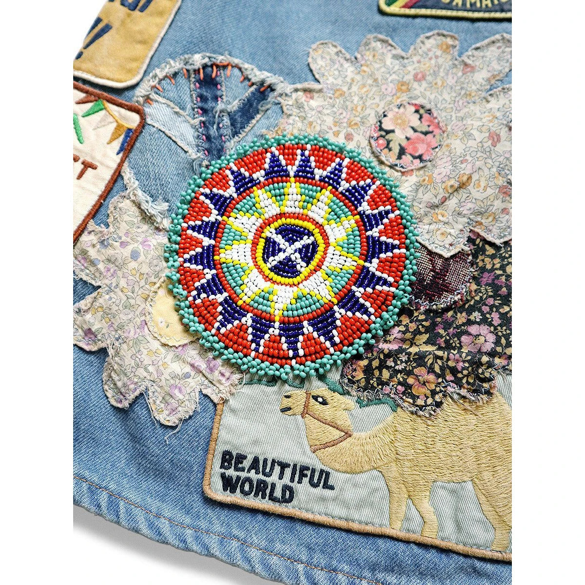 Kapital 12.5oz Denim 5P Rat Flare Pants (Beautiful World Insane Remake)