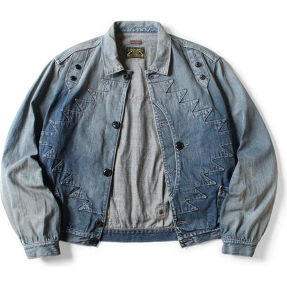 Kapital 12oz Denim Santo Domingo Thunderbird Jacket (Distressed)