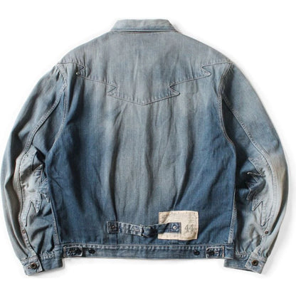 Kapital 12oz Denim Santo Domingo Thunderbird Jacket (Distressed)