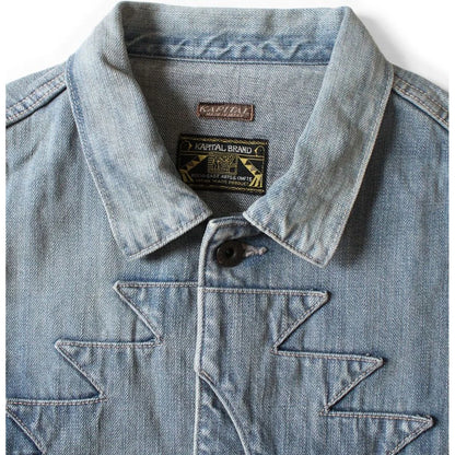 Kapital 12oz Denim Santo Domingo Thunderbird Jacket (Distressed)
