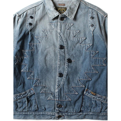 Kapital 12oz Denim Santo Domingo Thunderbird Jacket (Distressed)