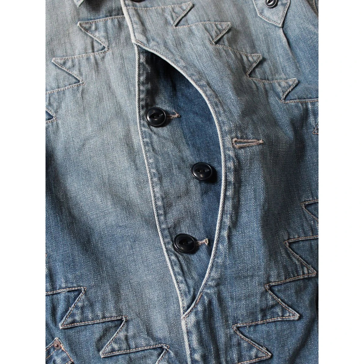 Kapital 12oz Denim Santo Domingo Thunderbird Jacket (Distressed)