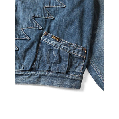 Kapital 12oz Denim Santo Domingo Thunderbird Jacket (Distressed)