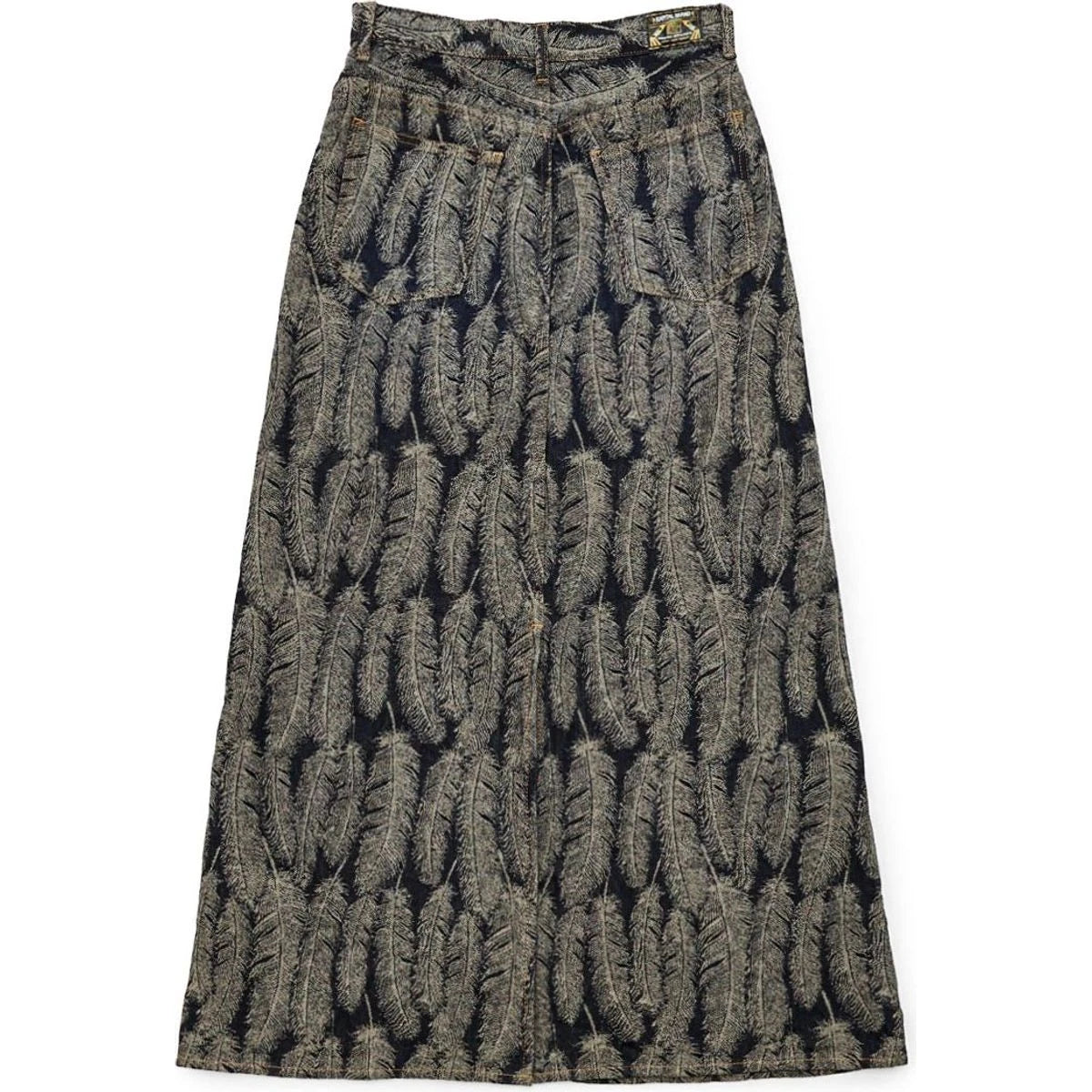 Kapital 12oz Magpie Denim High Waisted Maxi Skirt