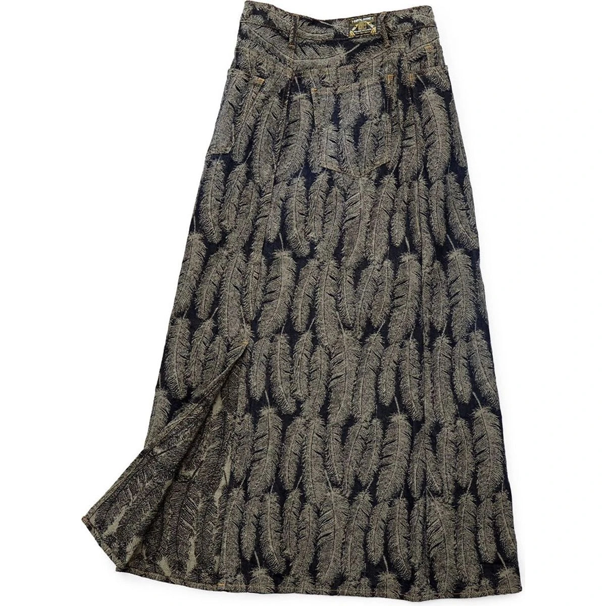 Kapital 12oz Magpie Denim High Waisted Maxi Skirt