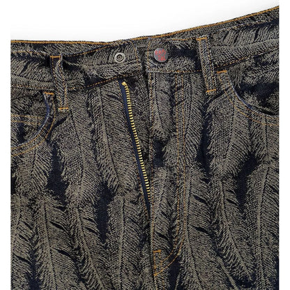 Kapital 12oz Magpie Denim High Waisted Maxi Skirt