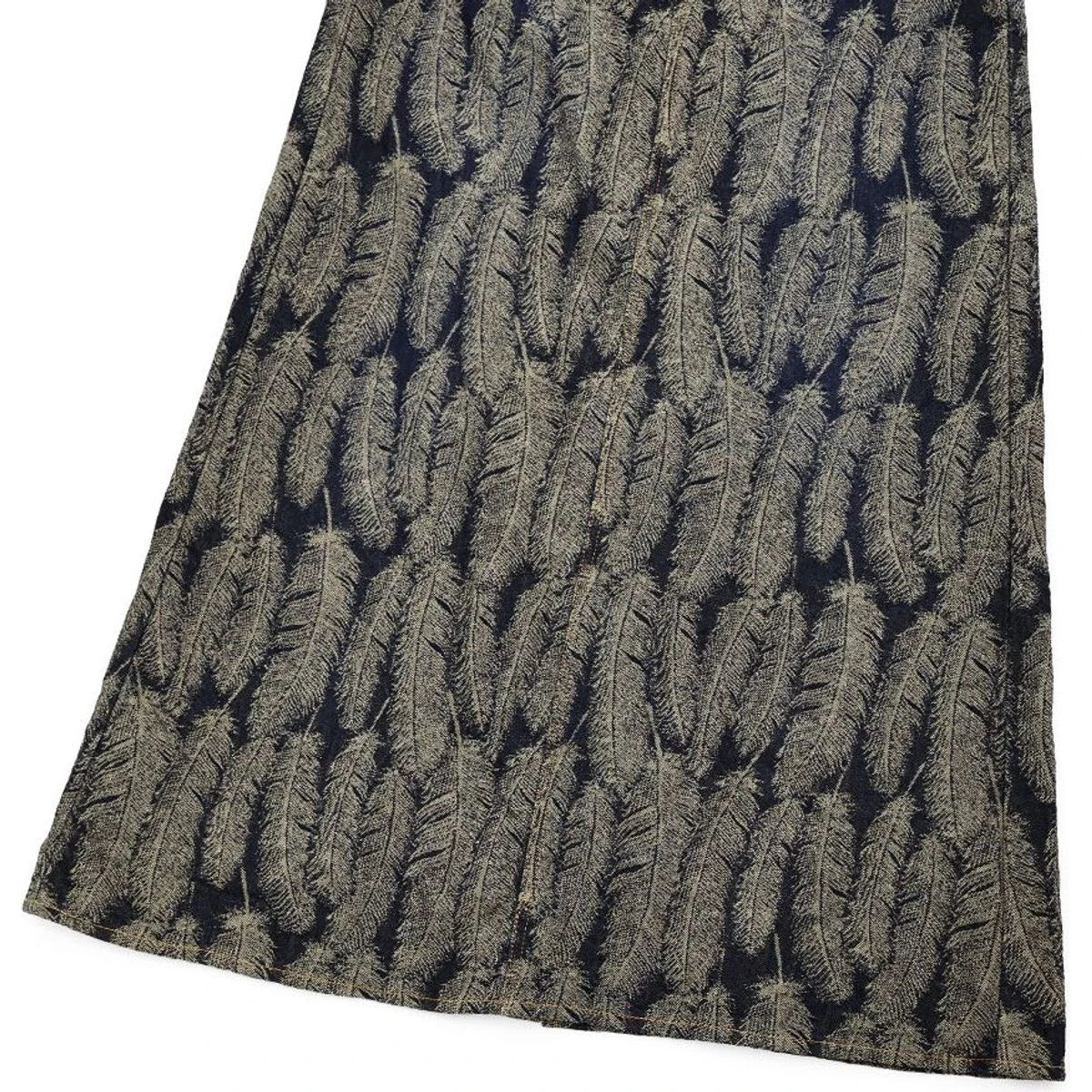 Kapital 12oz Magpie Denim High Waisted Maxi Skirt