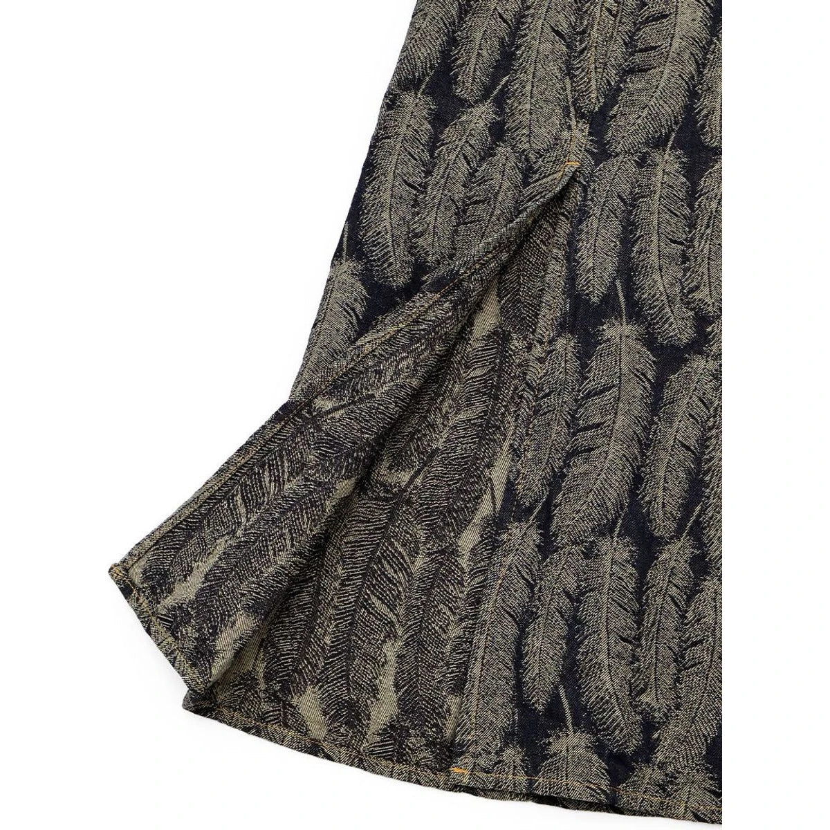 Kapital 12oz Magpie Denim High Waisted Maxi Skirt