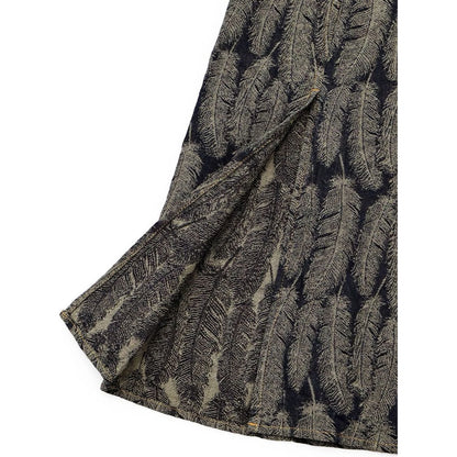 Kapital 12oz Magpie Denim High Waisted Maxi Skirt